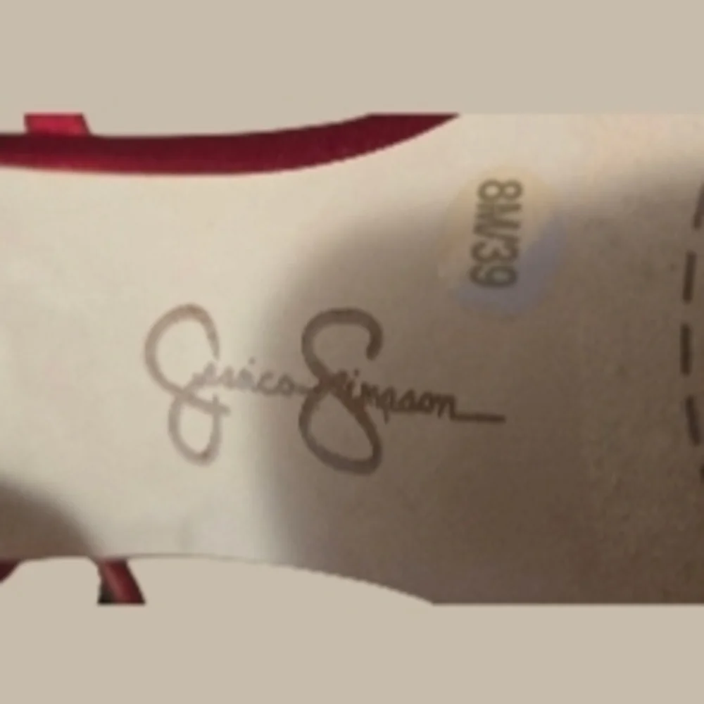 Jessica Simpson Elegant Red Women's Heels- Size 8m - Picture 7 of 7